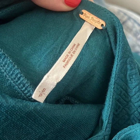 Free People fit n flare teal dress - Picture 11 of 11